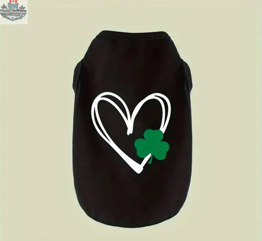 Lucky Heart Tee – Saint Patrick’s Day Dog Tee - Shopthatapp.ca