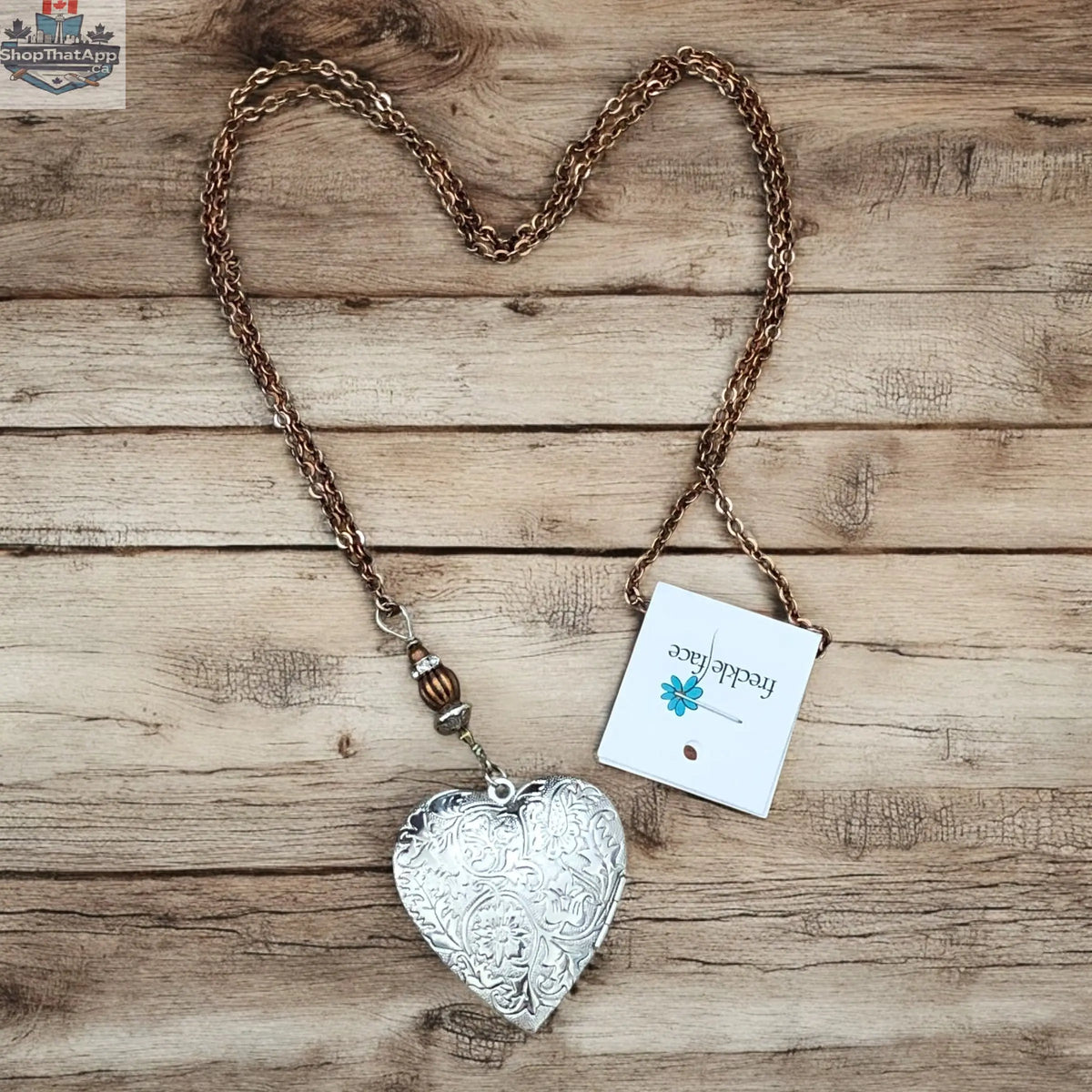 Heart Locket Necklace - Personalized Photo Keepsake Jewelry - Shopthatapp.ca