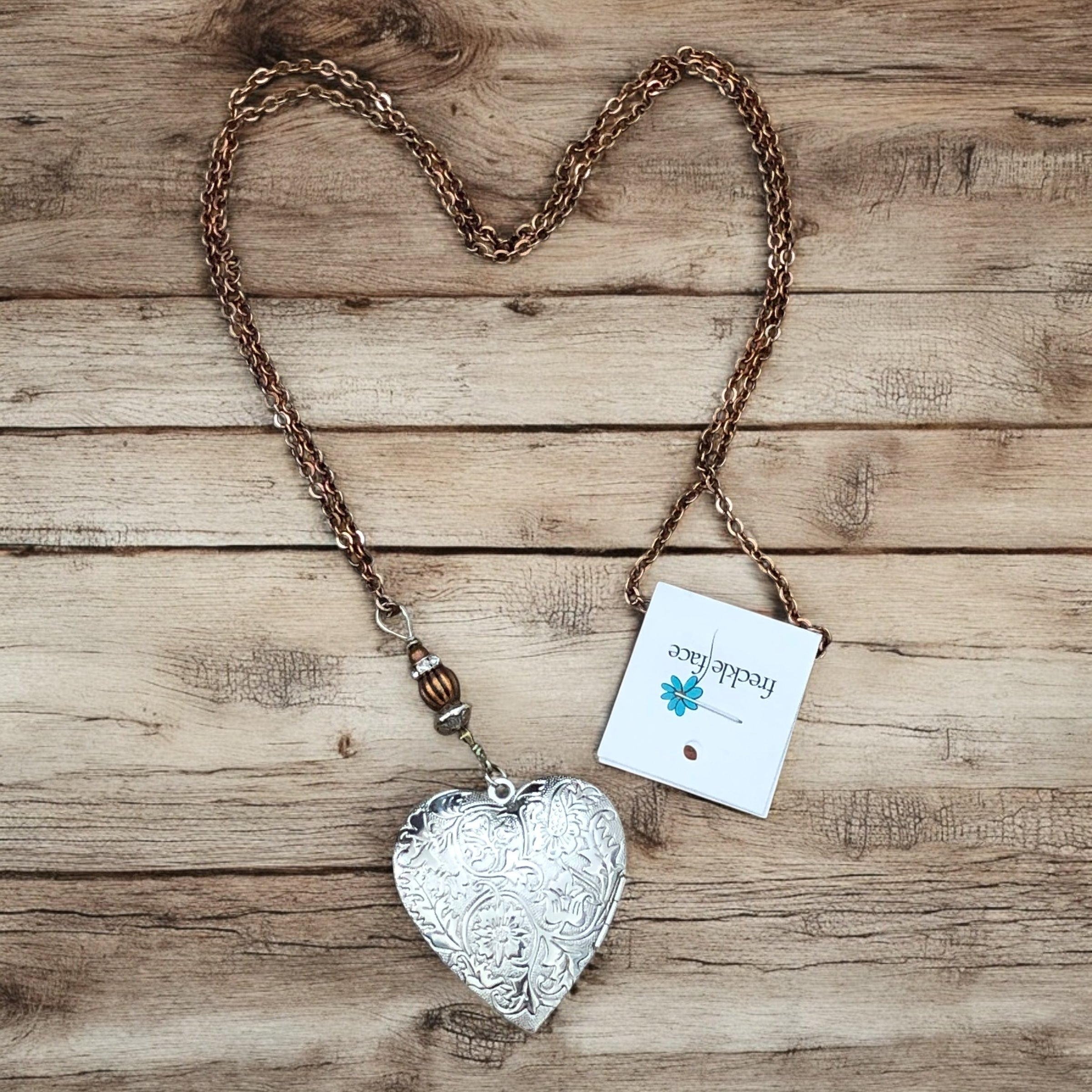 Heart Locket Necklace - Personalized Photo Keepsake Jewelry
