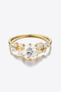 1 Carat Moissanite Silver Ring in 925 Sterling Silver - Shopthatapp.ca