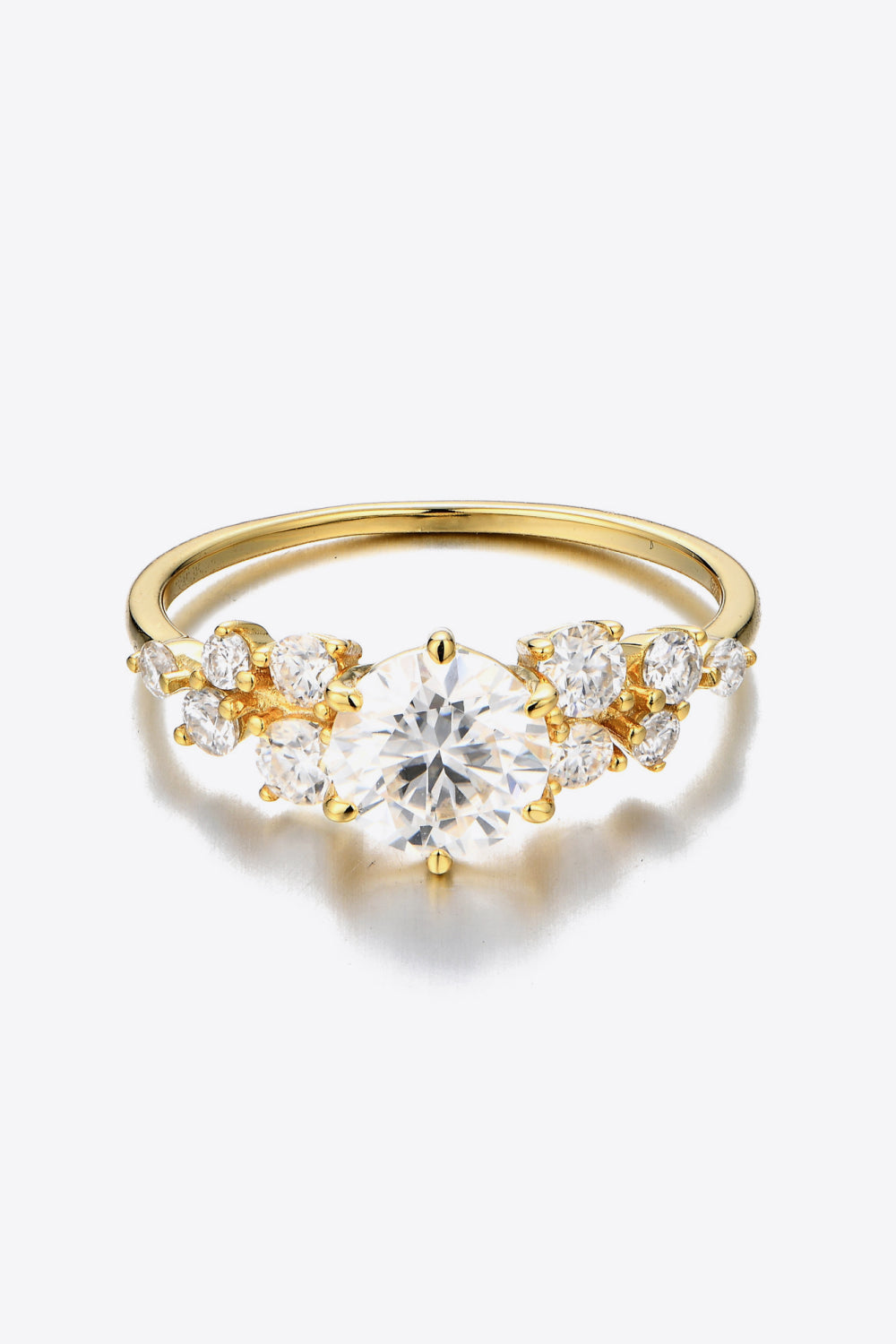 1 Carat Moissanite Silver Ring in 925 Sterling Silver - Shopthatapp.ca