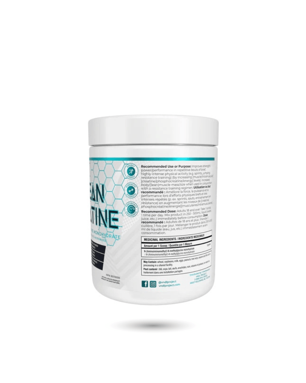 VNDL Project Micronized Creatine - Www.Shopthatapp.ca