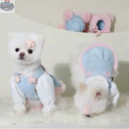 Baby Blue Easter Bunny Outfit – Easter Dog Hat Set - Shopthatapp.ca
