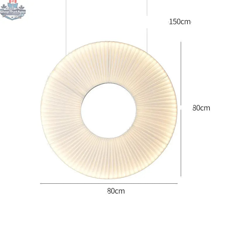 Pleated Chandeliers Japanese Designer Creative Dining Room Bedroom - Shopthatapp.ca