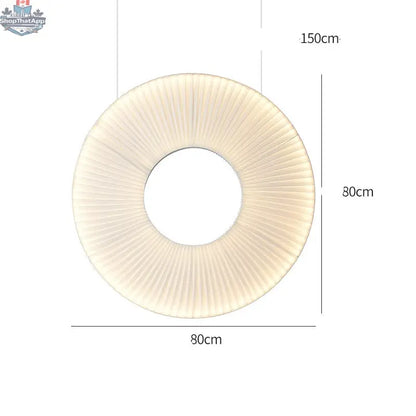 Pleated Chandeliers Japanese Designer Creative Dining Room Bedroom - Shopthatapp.ca