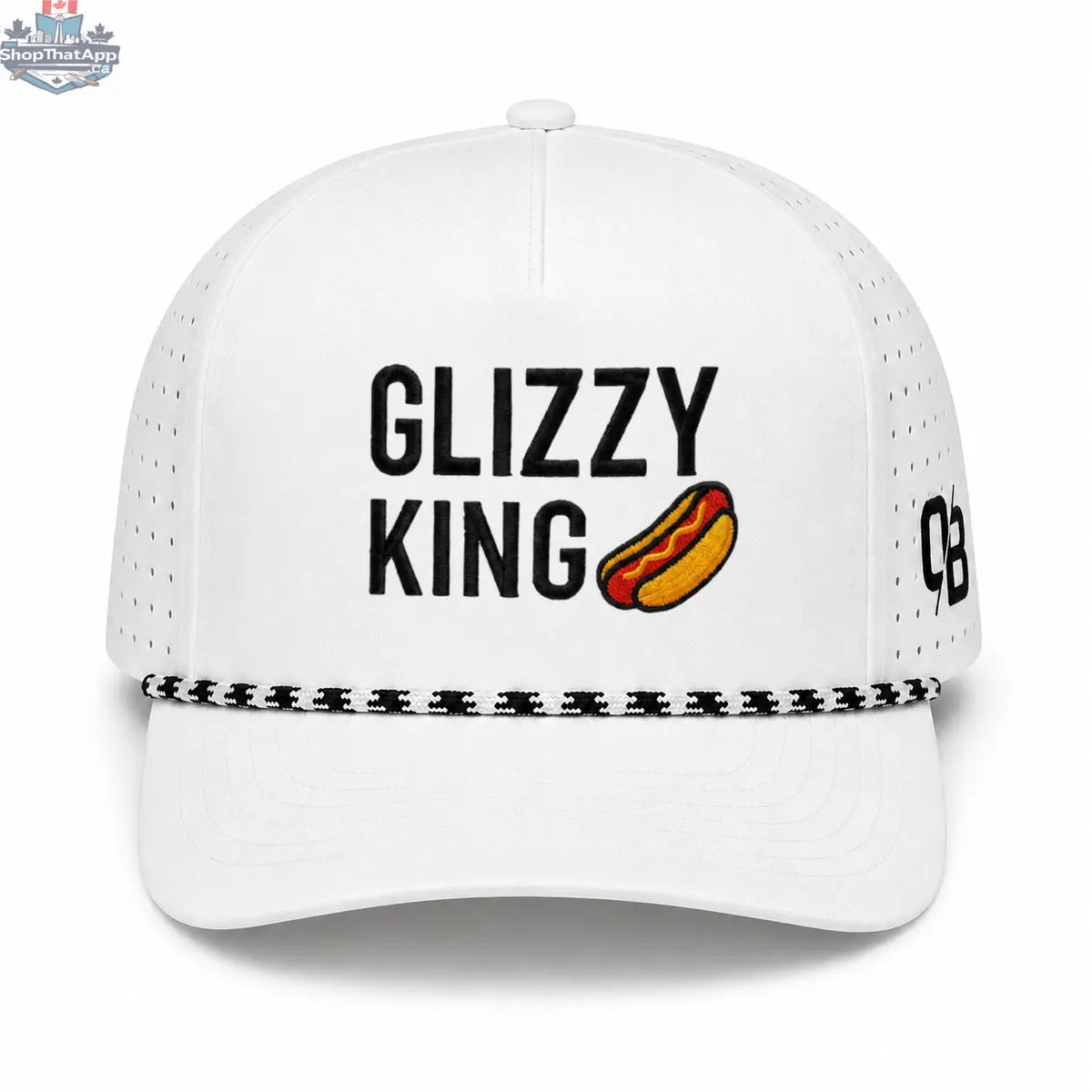 Glizzy King - Snapback (White) - Shopthatapp.ca