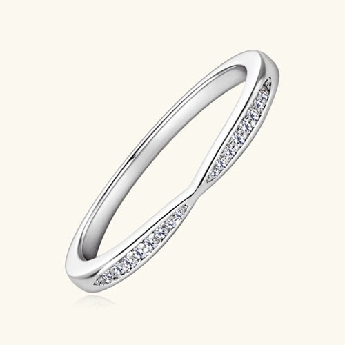 925 Sterling Silver Moissanite Ring for Stunning Elegance - Shopthatapp.ca