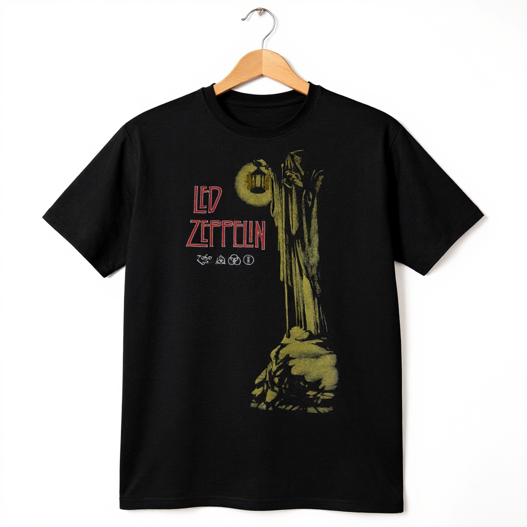 Led Zeppelin Stairway to Heaven Black T-Shirt - Www.Shopthatapp.ca