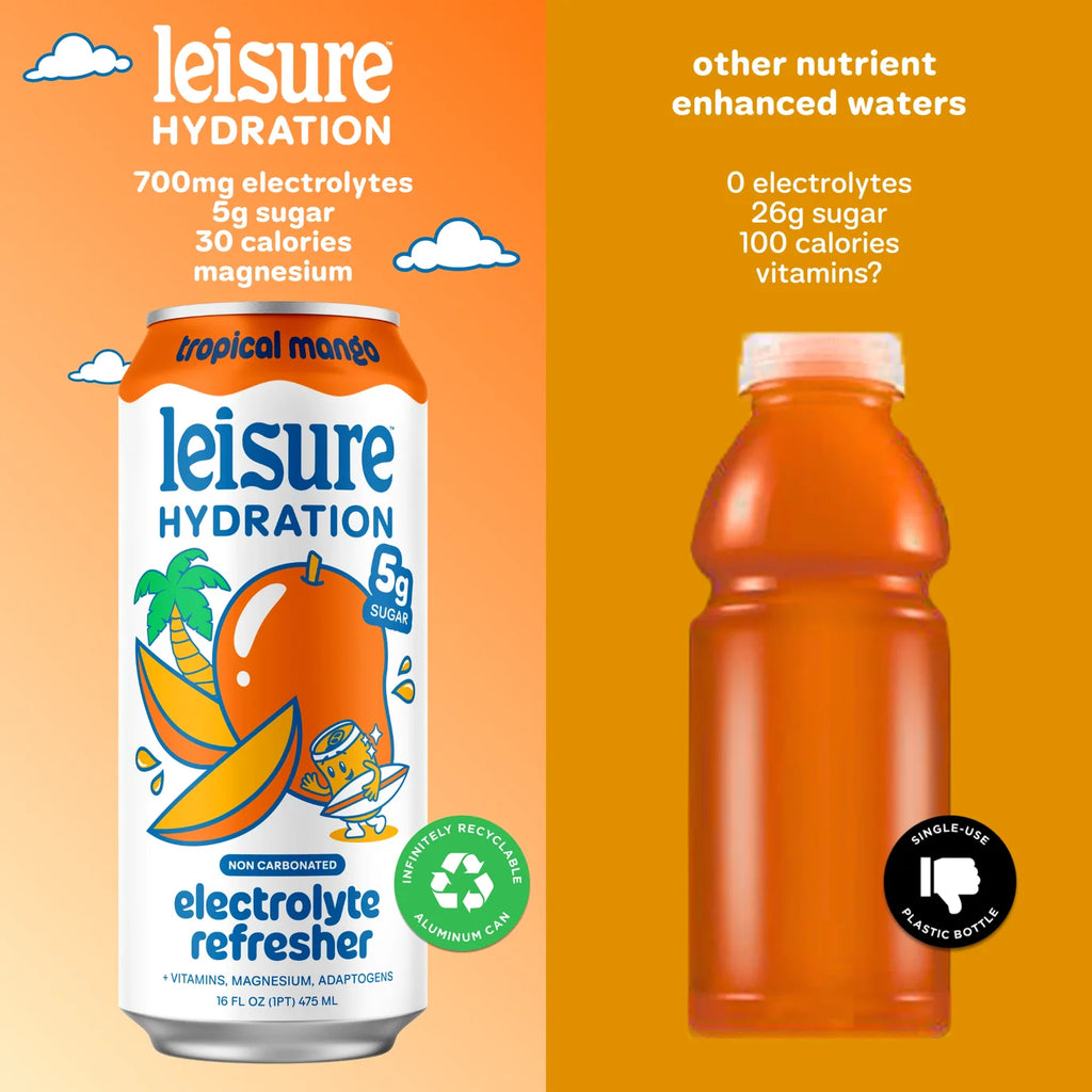 Leisure Hydration Tropical Mango - Refreshing Tropical Mango Hydration Drink