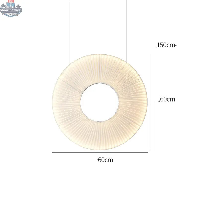 Pleated Chandeliers Japanese Designer Creative Dining Room Bedroom - Shopthatapp.ca
