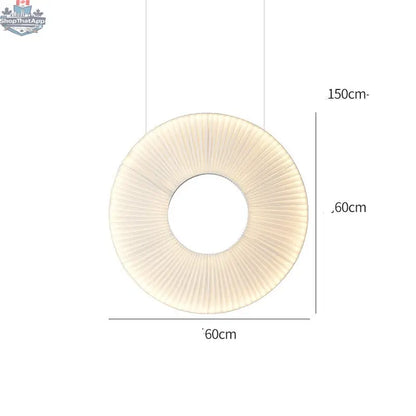 Pleated Chandeliers Japanese Designer Creative Dining Room Bedroom - Shopthatapp.ca