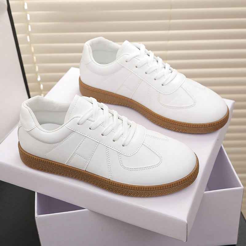 Retro Casual Sports Shoes Womens Flat Sneakers Single-layer Shoes