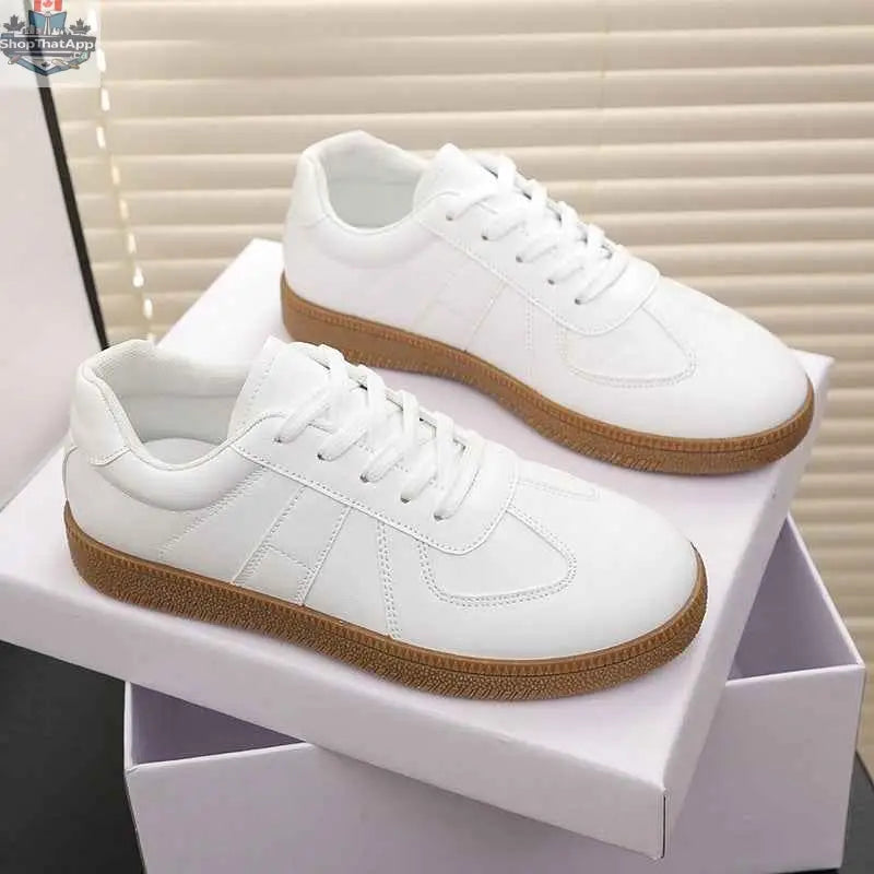 Retro Casual Sports Shoes Womens Flat Sneakers Single-layer Shoes - Shopthatapp.ca