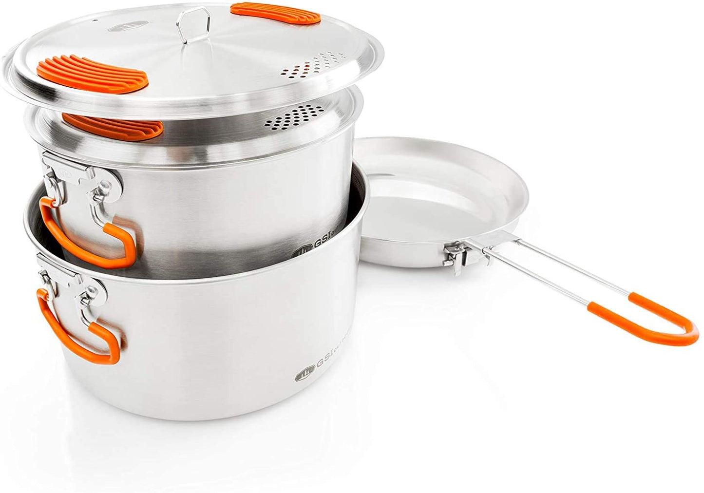 GSI Outdoors Glacier Stainless Steel Base Camper Cookset - Medium ScoutTech