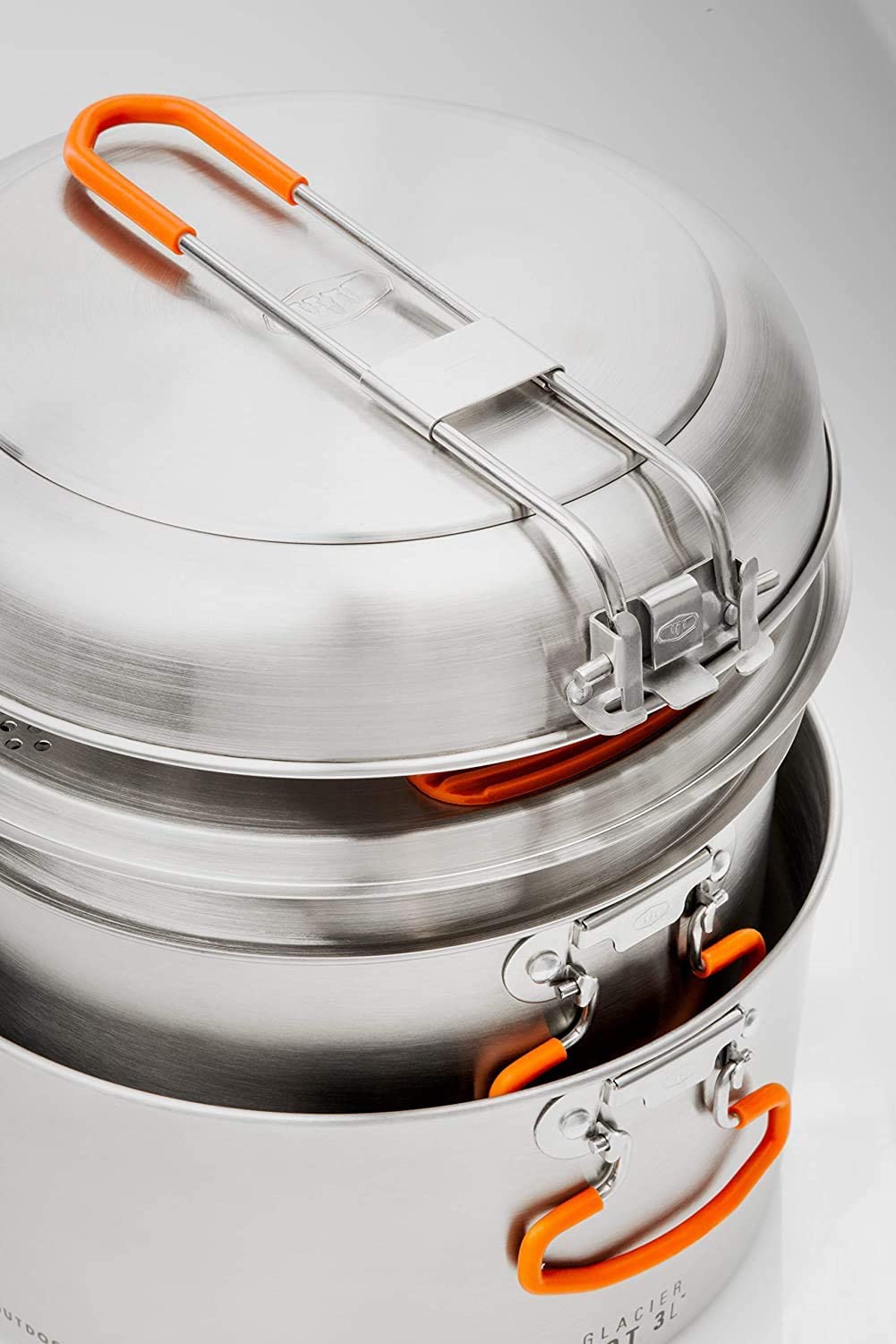 GSI Outdoors Glacier Stainless Steel Base Camper Cookset - Medium ScoutTech