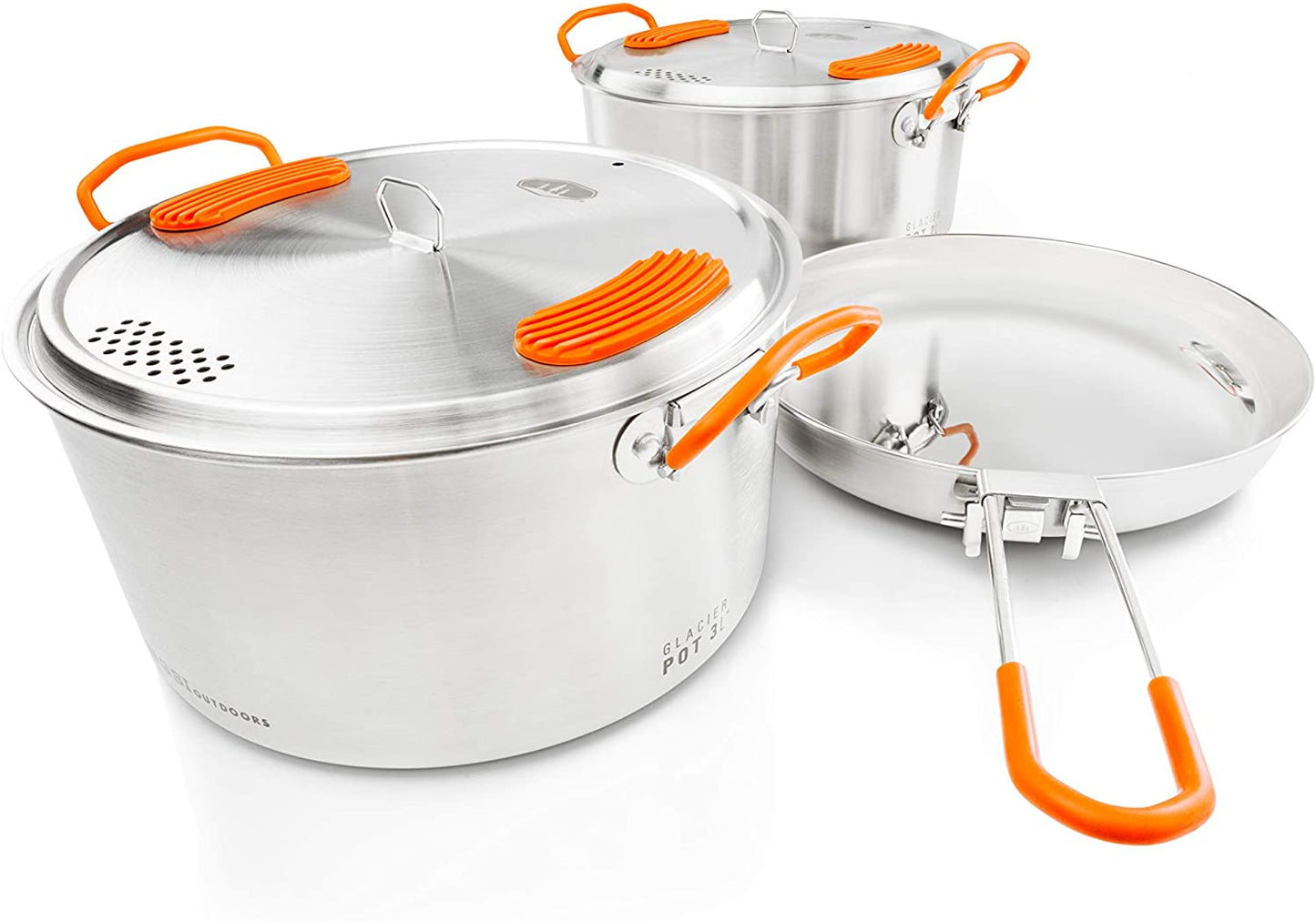 GSI Outdoors Glacier Stainless Steel Base Camper Cookset - Medium ScoutTech