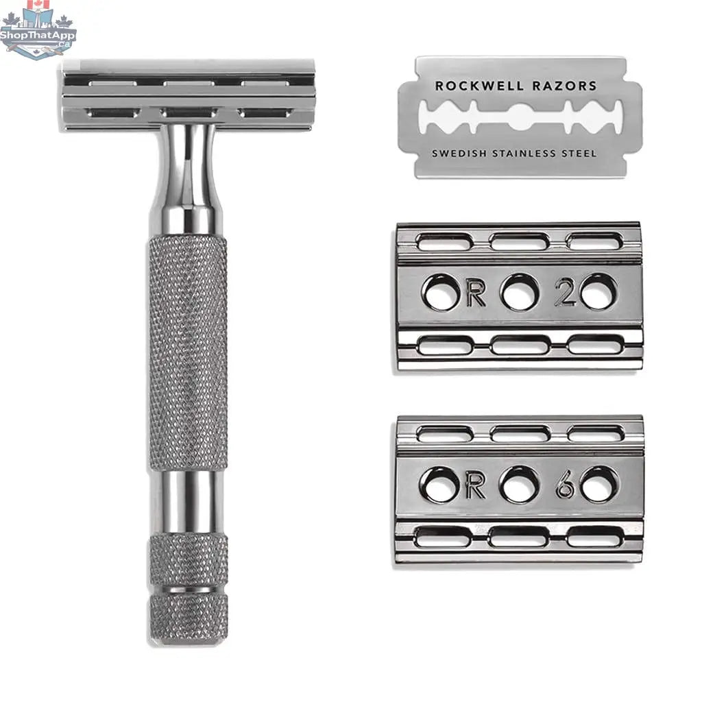 Rockwell 6C Adjustable Razor - Gunmetal Chrome for Beginners - Shopthatapp.ca