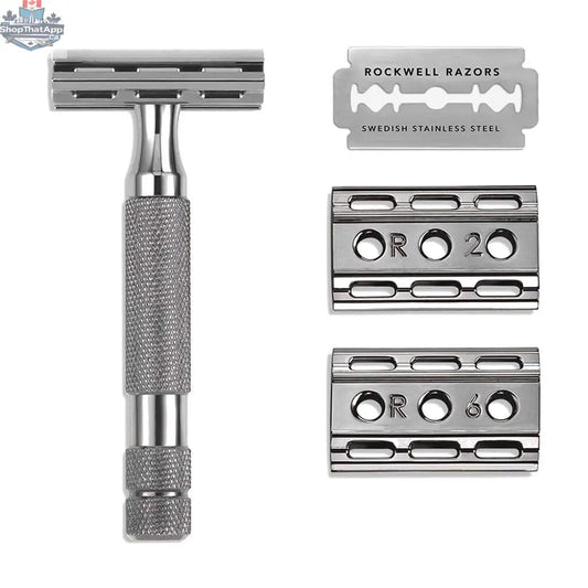 Rockwell 6C Adjustable Razor - Gunmetal Chrome for Beginners - Shopthatapp.ca