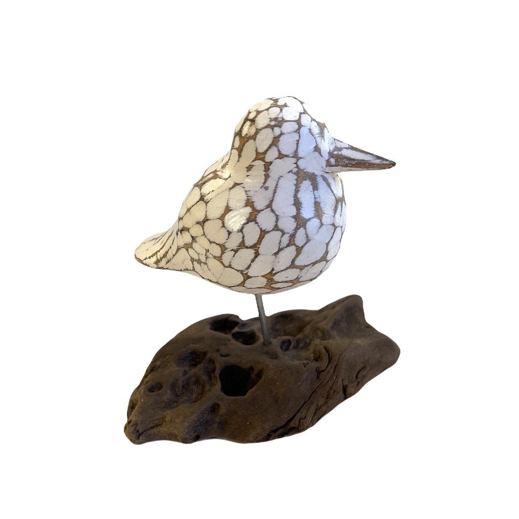 Driftwood Bird Decor - White - Shopthatapp.ca