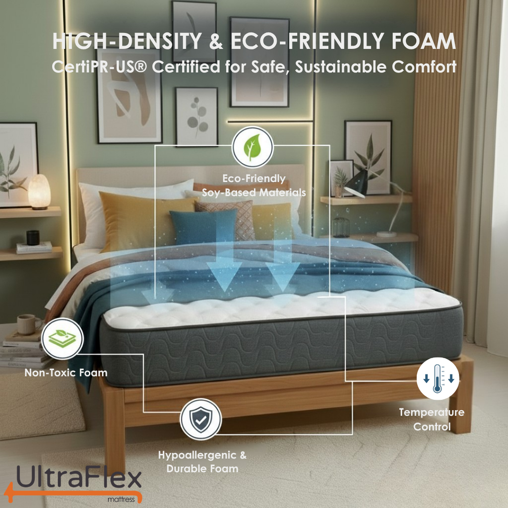 UltraFlex® HERCULES Firm Orthopedic Mattress – Cooling Gel, High-Density Soy Foam, Spinal Care | CertiPUR-US® | Made in Canada - Shopthatapp.ca
