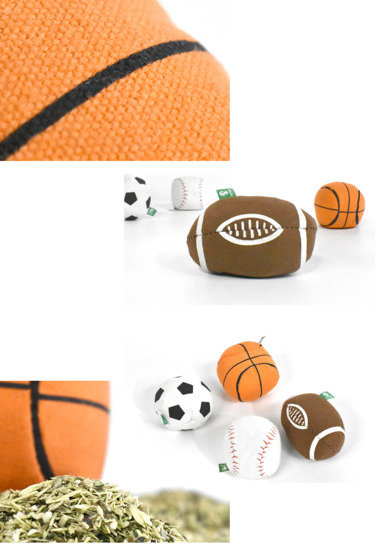 100% Silvervine Catnip Sport Balls Set - 4-Pack for Fun Feline Playtime - Shopthatapp.ca