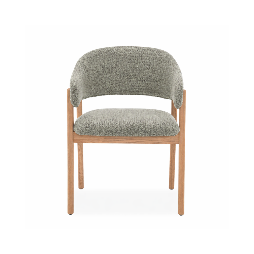Fiol Dining Chair – Mint Green Upholstery & Natural Wood Frame - Www.Shopthatapp.ca