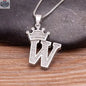 Elegant Silver Letter Pendant with Chain - Personalize Your Style - Shopthatapp.ca