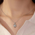 2 Carat Moissanite Necklace in 925 Sterling Silver Pendant - Shopthatapp.ca