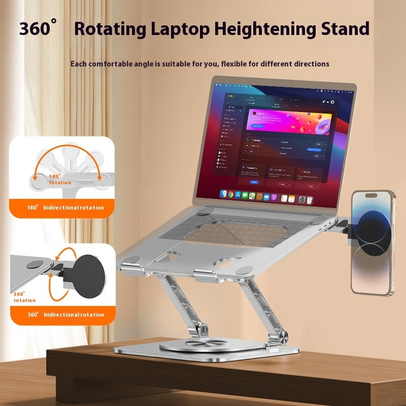 360 Degree Rotating Aluminum Alloy Laptop Stand