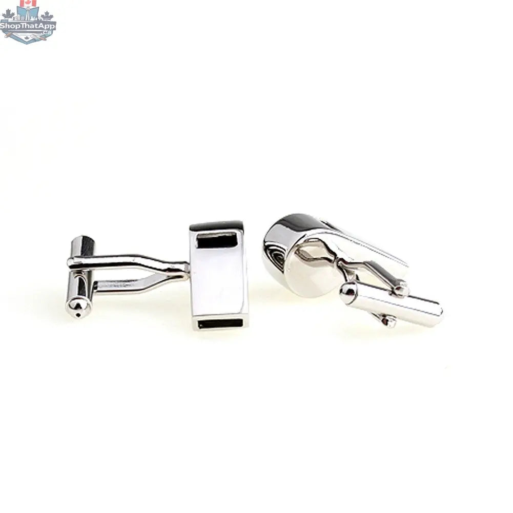Men's Lifestyle Style Electroplated White Steel Cufflinks - Shopthatapp.ca