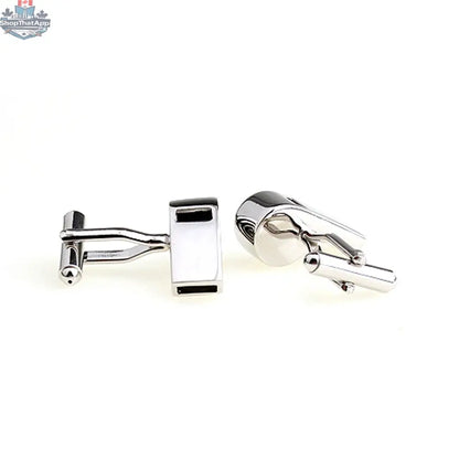 Men's Lifestyle Style Electroplated White Steel Cufflinks - Shopthatapp.ca