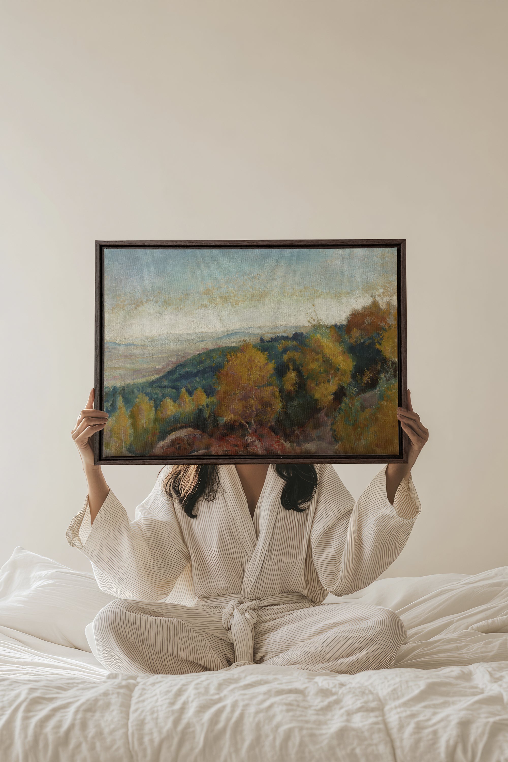 AMBER HILLS Artwork - Oeuvre sur toile étirée