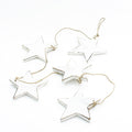Hanging Wooden Star Decor - String of 5 Wooden Stars for Home Decoration - Shopthatapp.ca