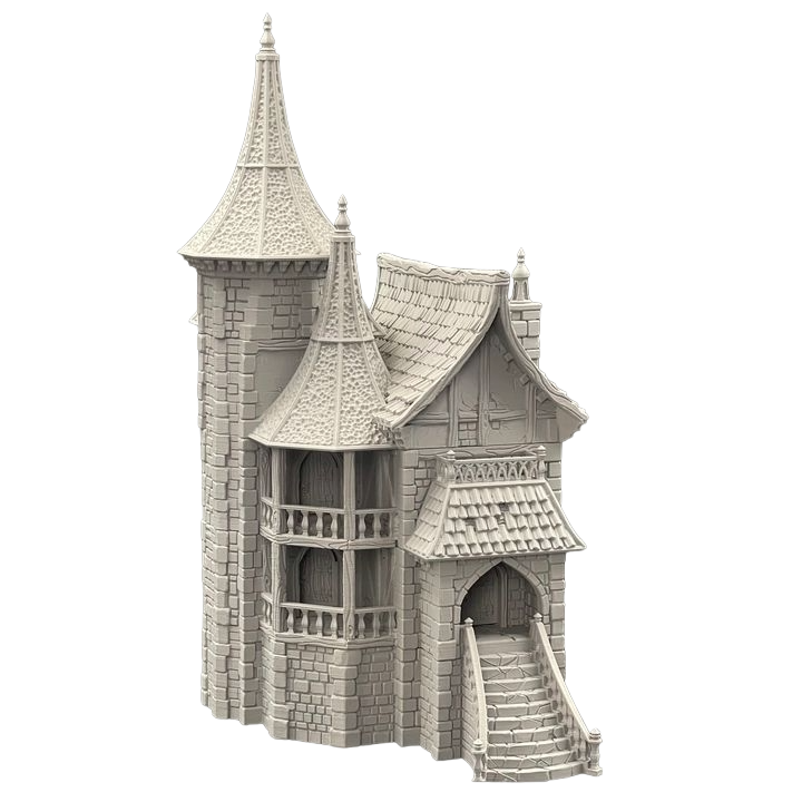 The Mansion - Fantasy Medieval Manor - The Hamlet of Misty Hollow - Www.Shopthatapp.ca