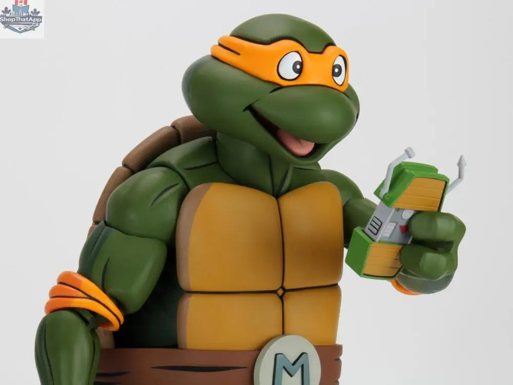 Toy Snowman Teenage Mutant Ninja Turtles Michelangelo action figure from the animated series, 1/4 scale collectible toy with detailed design.