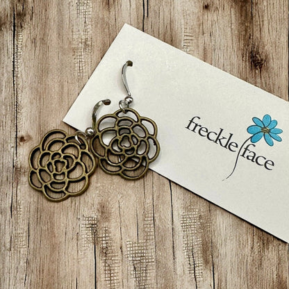 Rose Flower Earrings - Shopthatapp.ca