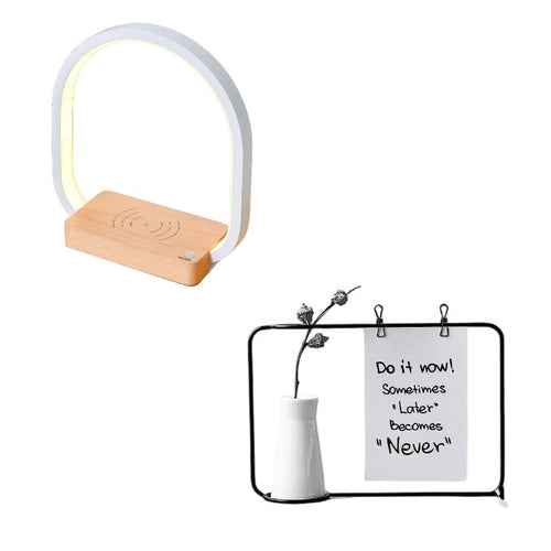 Multifunctional Modern Table Lamp with Wireless Charging