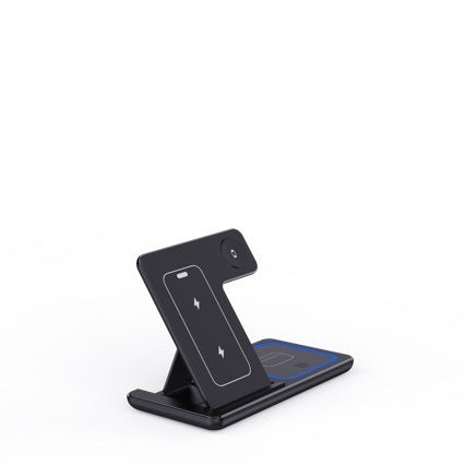 15W Wireless Charger Stand - 3 In 1 Fast LED Charging Station - Shopthatapp.ca
