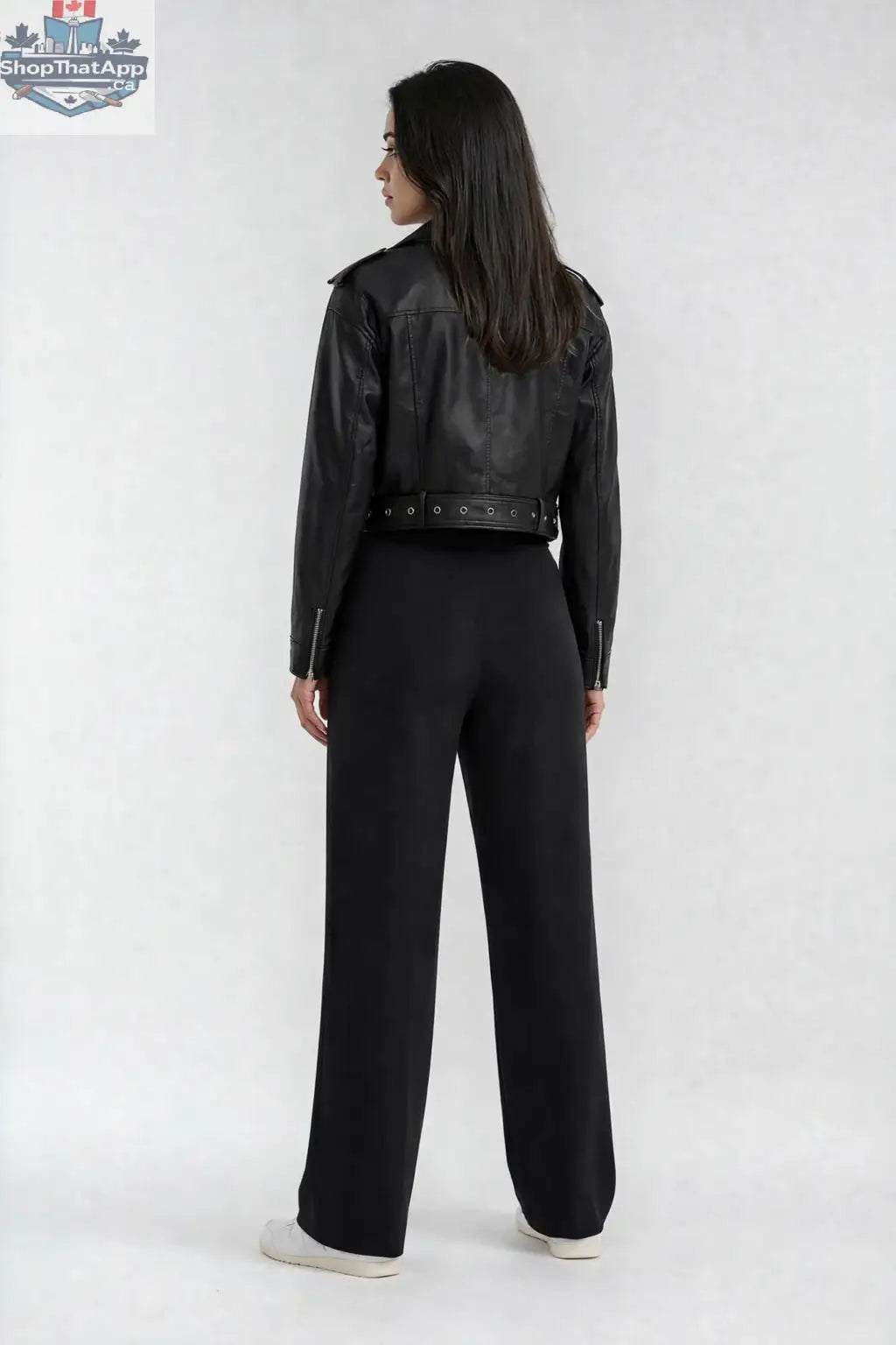 Luxeflow Wide Leg Sweatpants Black - Elevated Trouser Pants - Shopthatapp.ca