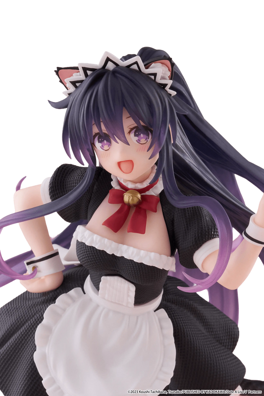 Date A Live Tohka Yatogami anime figure by Hawk Collectibles, Cat Ear Maid version, detailed character pose and costume.