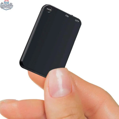 777tech V15 voice-activated recorder with 64GB storage, compact design, 50-hour recording, and USB flash for easy transfer