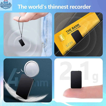 777tech V15 voice-activated recorder with 64GB storage, compact design, USB flash, and 50-hour continuous audio recording