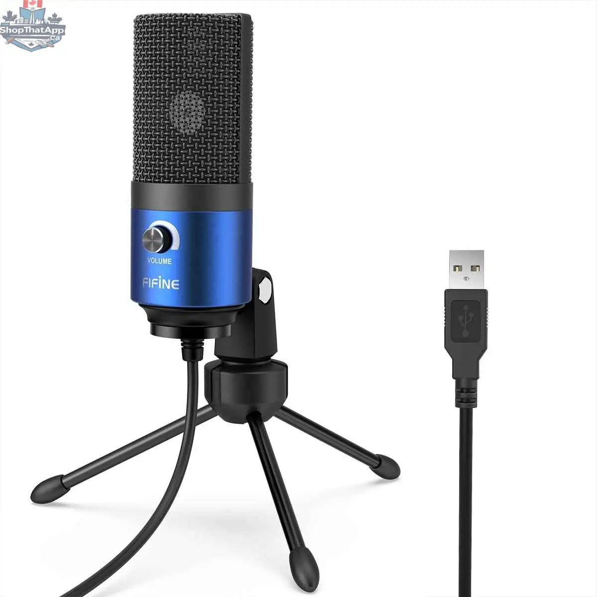 777tech Fifine USB condenser microphone for laptops, studio-quality cardioid microphone for vocals and voice recordings.