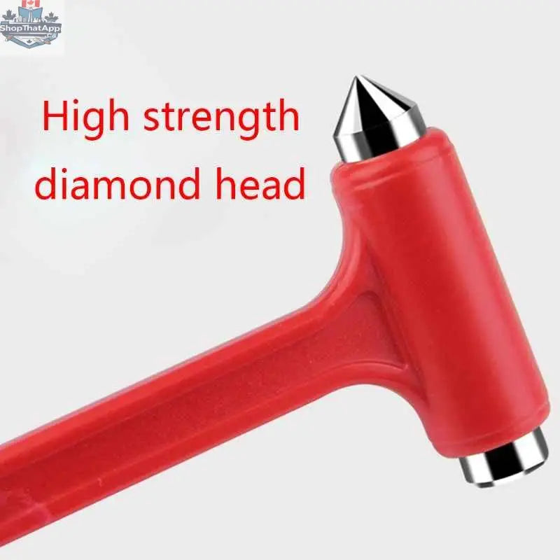 777tech car safety hammer with seat belt cutter and window glass breaker, compact rescue tool for emergency vehicle escape