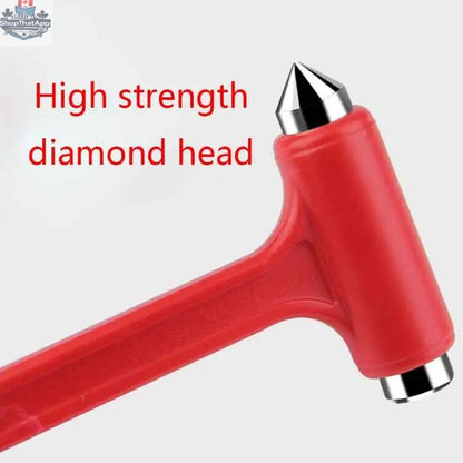 777tech car safety hammer with seat belt cutter and window glass breaker, compact rescue tool for emergency vehicle escape