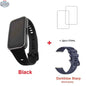 Huawei Band 9 smart band with 1.47-inch AMOLED screen, heart rate monitor, blood oxygen tracking, and 2-week battery life.