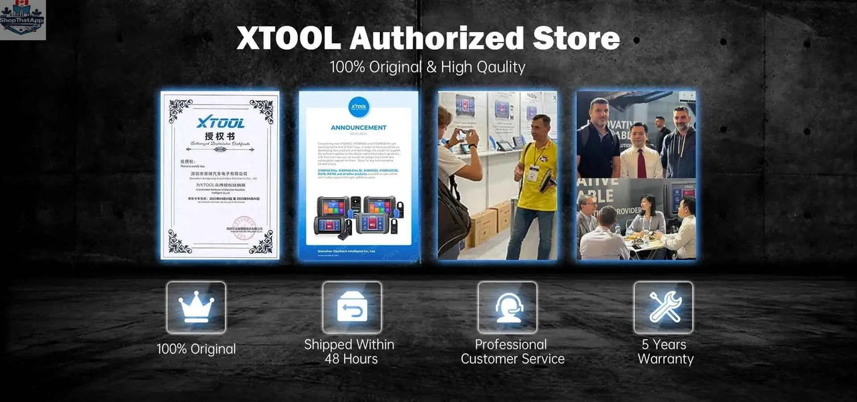 777tech XTOOL Advancer AD20 OBD2 scanner, compact Bluetooth 5.0 car diagnostic tool with full function display.