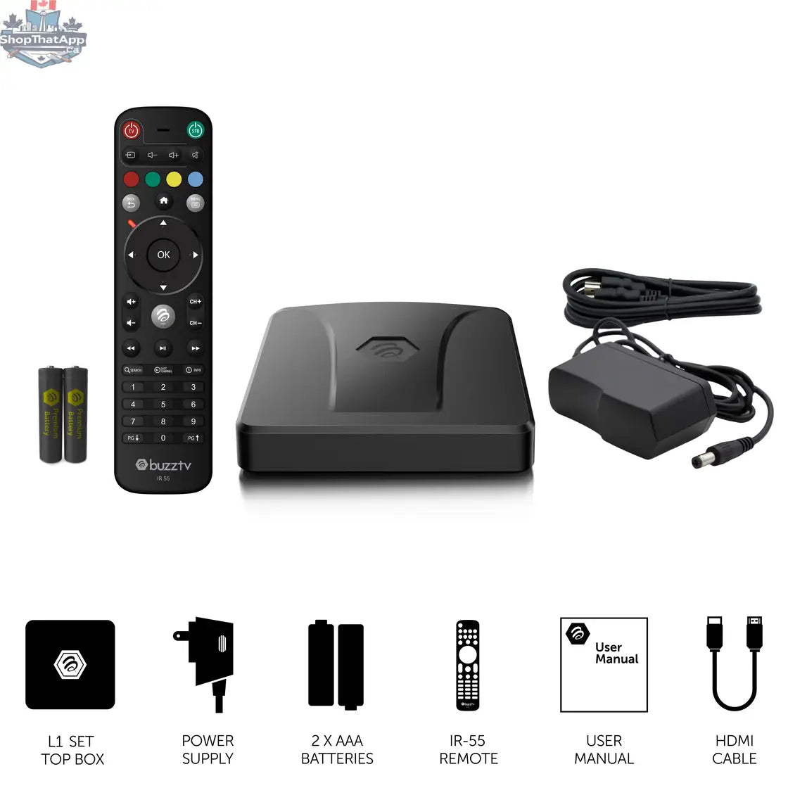 BuzzTV L1 Player high-performance Linux streaming device for audio and video, featuring compact design and versatile media capabilities.