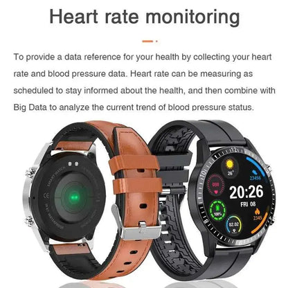 Black Bluetooth Smart Watch by 777tech displaying digital time and fitness tracking features on a sleek screen.