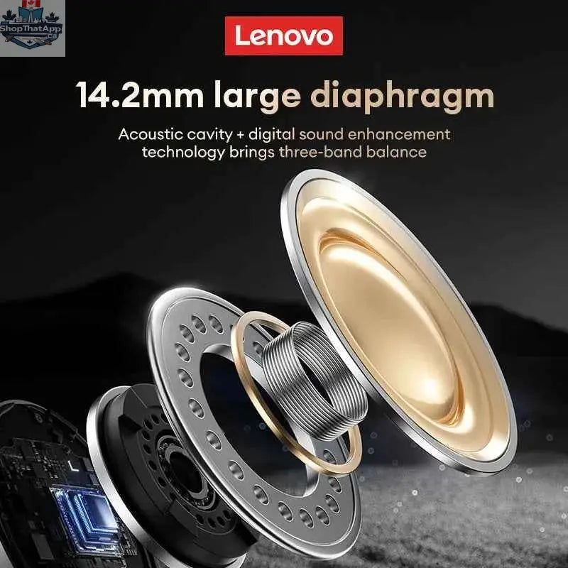 Lenovo EA305 wireless waterproof Bluetooth 5.4 earphones with long battery life, designed for sports and gaming, by 777tech.
